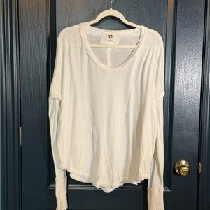 We The Free Cream Long Sleeve Top